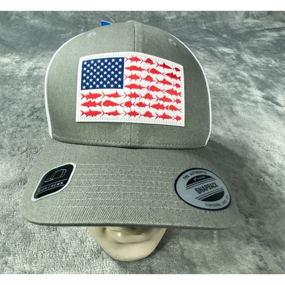 Columbia PFG Hat Cap Snapback Fish Flag Trucker Titanium Mesh Fisher Outdoor NEW